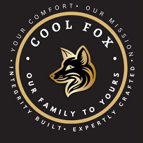 Cool Fox mission badge: your comfort, our mission, integrity built, expertly crafted